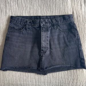 Free people black denim skirt